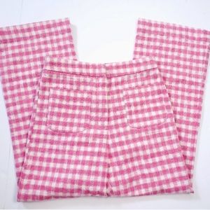 Pink Zara gingham pants